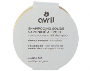 AVRIL Shampooing Solide Saponifié à Froid Cheveux Normaux - 100g