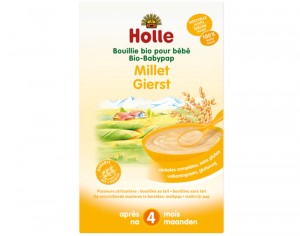 HOLLE Bouillie 100% Millet - 250g - Dès 4 mois