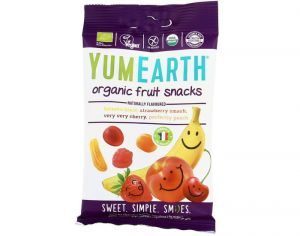 YUMEARTH Fruit Snacks - Assortiment de Bonbons Bio Tendres en Formes de Fruit - 50 g