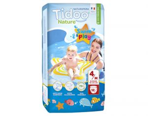 TIDOO Culottes de Bain Écologiques Nature - Swim & Play 8-15 kg - 12 culottes