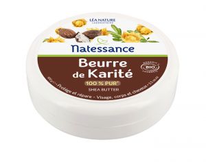 NATESSANCE Beurre de Karité - Corps et Cheveux - 100 g