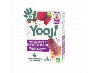 YOOJI Btonnets  Manger-Main - Betterave & Quinoa Rouge Bio - Lot de 5 - Ds 12 mois