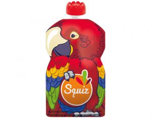 SQUIZ Gourde Souple Réutilisable Perroquet - 130 ml