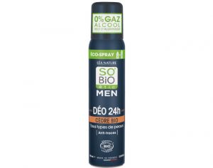 SO'BIO ÉTIC Éco-spray Déo 24h Men Cèdre Bio - 100 ml