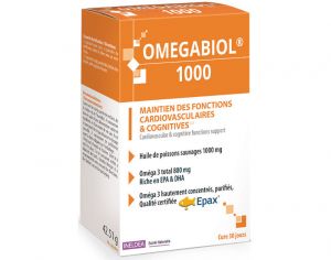 INELDEA SANTE NATURELLE Omegabiol - Fonctions Cardiovasculaires & Cognitives - 60 capsules