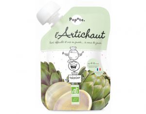 POPOTE Gourde Artichaut Bio - 120 g - Ds 4/6 mois