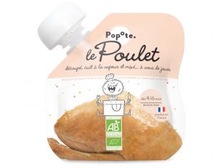 POPOTE Gourde Poulet Bio - 60 g - Ds 4/6 mois