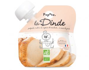POPOTE Gourde Dinde Bio - 60 g - Ds 4/6 mois