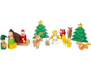 SMALL FOOT COMPANY Set de Jeu Noël des Animaux de la Forêt - Dès 3 ans