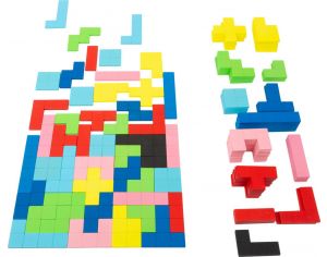 SMALL FOOT COMPANY Puzzle - en Bois - Formes Géométriques - Dès 3 ans