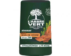 L'ARBRE VERT BIEN-ÊTRE Déodorant Bille Homme Bois de Cèdre Fougère - 50ml