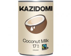 KAZIDOMI Lait Coco 17% MG Fairtrade Bio - 400 ml