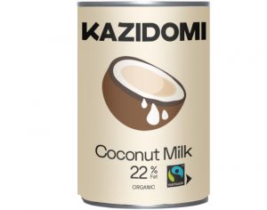KAZIDOMI Lait Coco 22% MG Fairtrade Bio - 400 ml