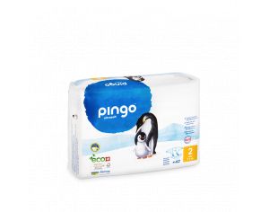 PINGO Couches Écologiques - Taille 2 - 3 à 6 kg 1 paquet de 42 couches