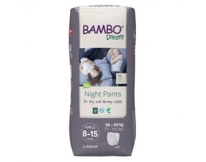 BAMBO NATURE Bambo Dreamy - Fille - 8-15 ans - 35-50 kg  10 couches de nuit