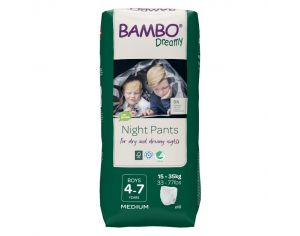 BAMBO NATURE Bambo Dreamy - Garçon - 4-7 ans - 15-35 kg 10 couches de nuit
