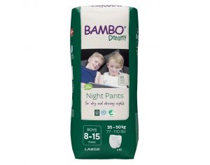 BAMBO NATURE Bambo Dreamy - Garçon - 8-15 ans - 35-50 kg 10 couches de nuit