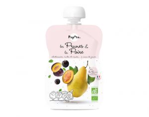 POPOTE Gourde Prunes Poire - 120g - Ds 4/6 mois