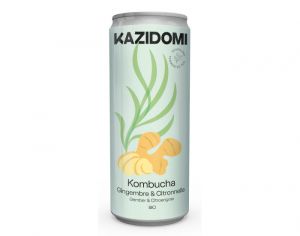 KAZIDOMI Kombucha Gingembre Citronelle Bio - 250 ml