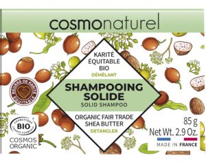 COSMO NATUREL Shampooing 2 en 1 Solide Cheveux Sec - 85g