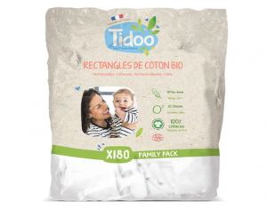 TIDOO Rectangles de coton Bio