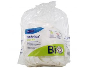 HARTMANN Sterilux Pads Bio - 160 Rectangles - 7,5 x 9,5 cm