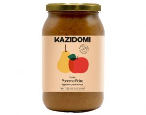 KAZIDOMI Compote Pomme Poire - 915 g