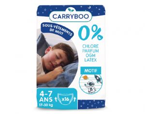 CARRYBOO Sous-vêtements de nuit absorbants Garçons 4-7 ans