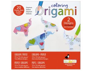FRIDOLIN Coloring Origami - Elphant - Ds 6 ans