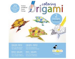 FRIDOLIN Coloring Origami - Tortue - Ds 6 ans