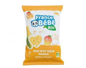 FRANCE BEBE BIO Biscuit Mon Petit Coeur de Ma�s - D�s 8 mois - 30 g Mangue