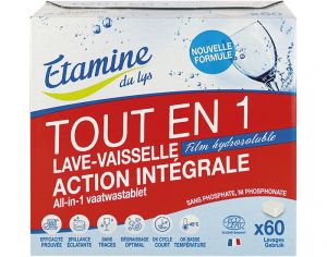 ETAMINE DU LYS Tablettes Lave-Vaisselle Tout en 1 - 60 Tablettes
