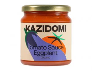 KAZIDOMI Sauce Tomate aux Aubergines Bio - 300 g