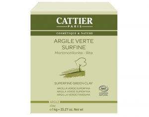 CATTIER Argile Verte Surfine 1 Kg