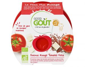 GOOD GOUT PETIT PLAT pour Bébé 220 g - Quinoa ROUGE Tomates Feta - Dès 12 mois