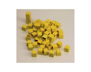 100 Cubes unités Jaunes en Re-plastic - Base 10 - Dès 3 ans
