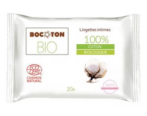BOCOTON Lingettes Toilette Intime - Lot de 20
