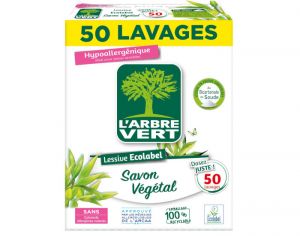 L'ARBRE VERT Lessive Poudre Écologique  2,5 kg - 50 Lavages