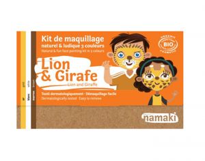 NAMAKI Kit de Maquillage 3 Couleurs - Lion et Girafe