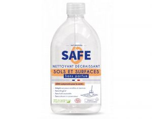 SAFE Nettoyant Dégraissant Sols et Surfaces Sans Allergène - 1 L