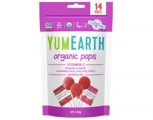 YUMEARTH 14 Sucettes Fruits Rouges Vitamine C - 85g