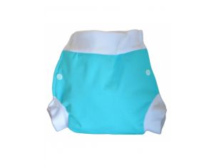 LULU NATURE Culotte de Protection Lulu Boxer Turquoise - A Pressions Large
