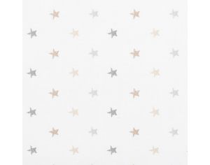 P'TIT BASILE Drap Plat Bébé 118x180 cm - Little stars Minis Etoiles