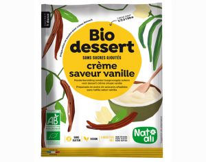 NAT-ALI Biodessert Crème Saveur Vanille - 35g