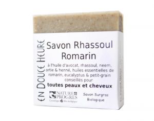 EN DOUCE HEURE Savon et Shampooing Solide sans Huile de Palme - Rhassoul Romarin