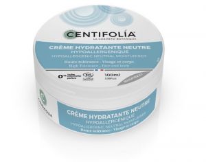 CENTIFOLIA Crème Hydratante Neutre Visage et Corps - Pot de 100ml