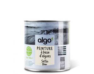 ALGO PAINT Peinture Biosourcée Décorative Blanche Finition Satin  (Blanc)