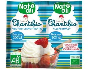 NAT-ALI Chantibio - Préparation pour Crème Chantilly - 2 x 8 g