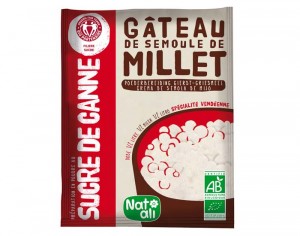 NAT-ALI Gâteau de Semoule de Millet - 70 g