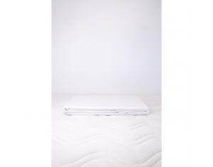 KADOLIS Housse de couette adulte + taies Coton bio Blanc 240 x 260 cm